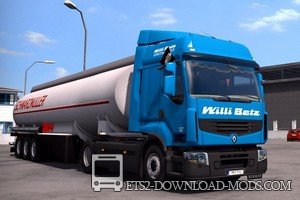 Грузовик Renault Premium Reworked v 3.0 для Euro Truck Simulator 2