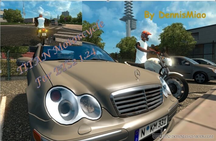 Мотоцикл TITAN для Euro Truck Simulator 2(TITAN Motorcycle для ETS 2)