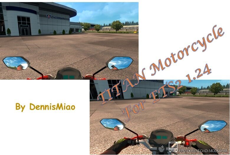 Мотоцикл TITAN для Euro Truck Simulator 2(TITAN Motorcycle для ETS 2)