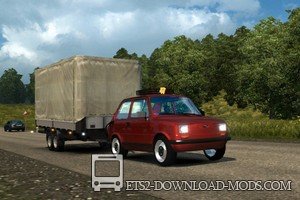 Автомобиль FIAT 126 для Euro Truck Simulator 2