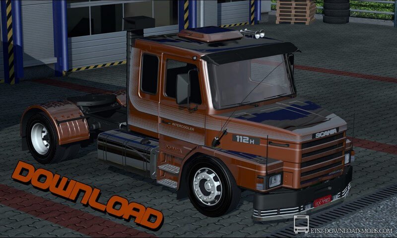 Грузовик Scania 112h Intercooler для Euro Truck Simulator 2(тягач для ETS 2)