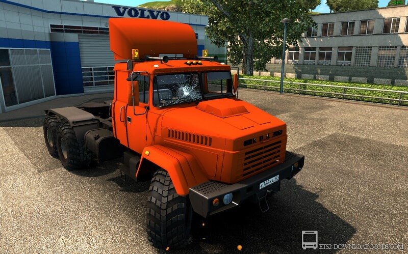 Грузовик КрАЗ-6446 для Euro Truck Simulator 2 (тягач для бездорожья КрАЗ-6446 для ETS 2)