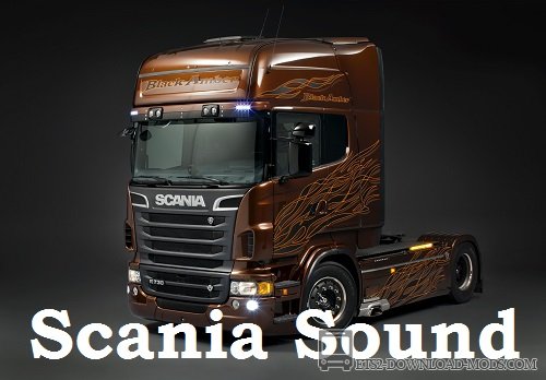 Мод Scania sound 7.3 для Euro Truck Simulator 2 (улучшенный звук Скании для ETS 2)