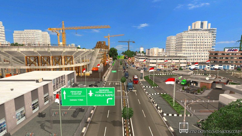Sumatra map v.2.0 для Euro Truck Simulator 2 (карта острова Суматра – Индонезия – для ETS 2)