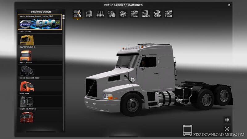 Грузовик Volvo EDC для Euro Truck Simulator 2