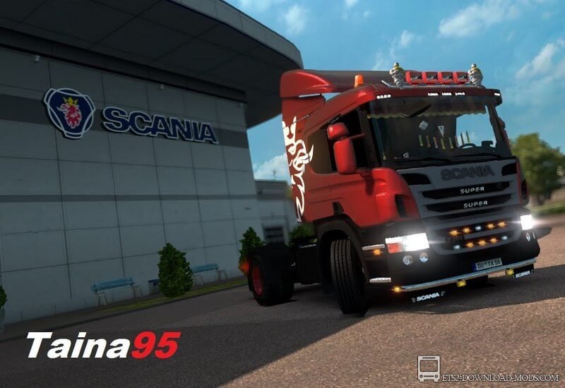 Грузовик Scania P360 V1.4 для Euro Truck Simulator 2 (тягач Скания P360 V1.4 для ETS 2 1.25)