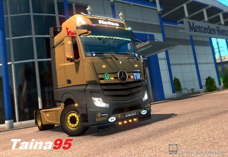 Mercedes Actros MP4 v1.5 для Euro Truck Simulator 2 (обновлено для ETS 2 1.25)