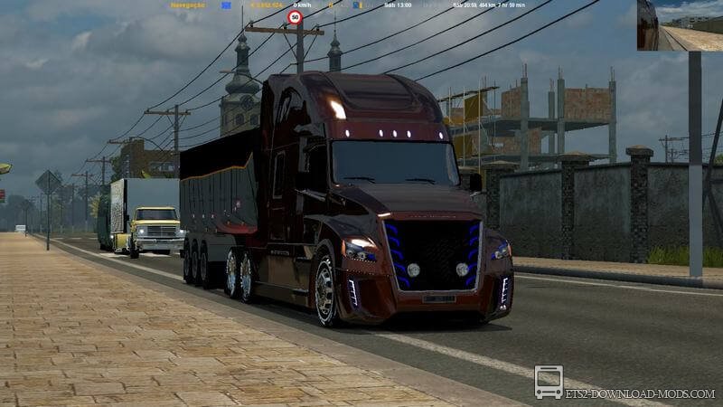 Грузовик Daimler Freightliner Inspiration v.3.0 для Euro Truck Simulator 2 (тягач для ETS 2)