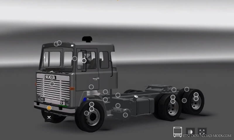 Грузовик Scania LK 1977 для Euro Truck Simulator 2 (тягач Скания LK 1977 для ETS 2)
