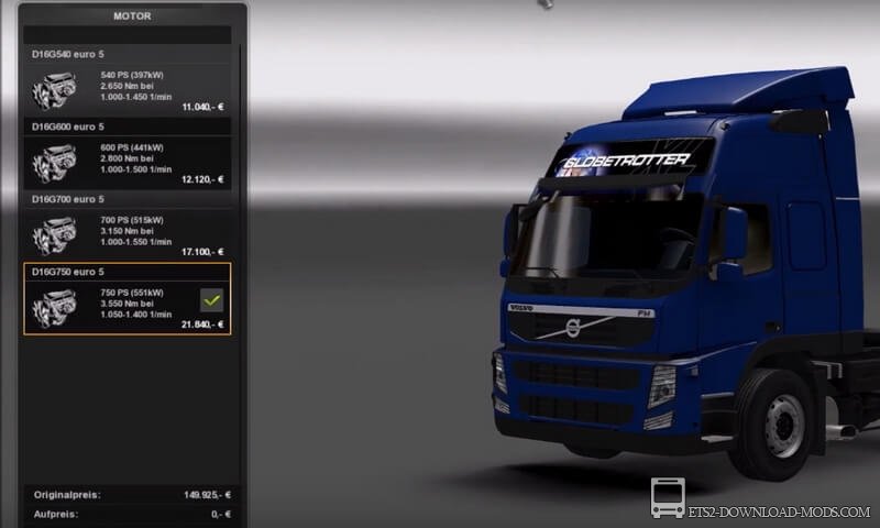 Грузовик Volvo FM13 для Euro Truck Simulator 2 (Вольво FM13 для ETS 2)