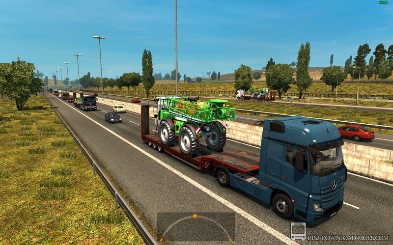 Трафик с Сельскохозяйственной Техникой для Euro Truck Simulator 2 (сельхозтехника в трафик для ETS 2 1.25)