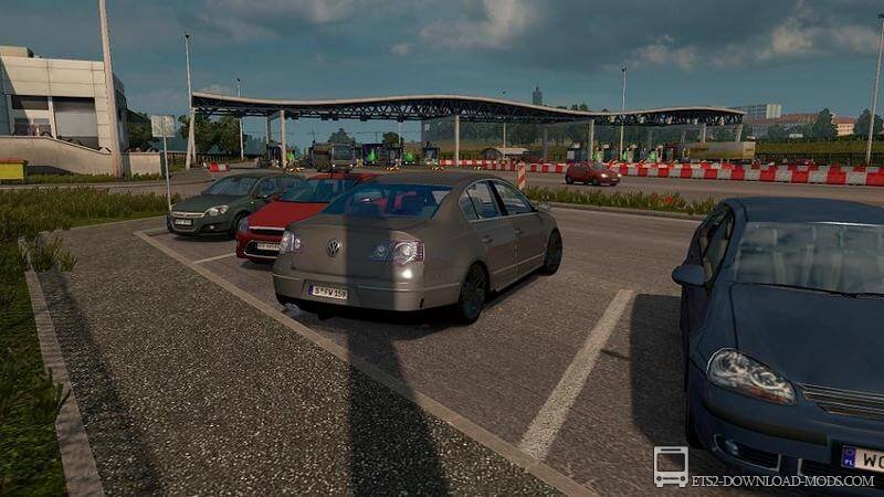 Автомобиль VW Passat v.1.8 для Euro Truck Simulator 2 (Volkswagen Passat для ETS 2 1.25)
