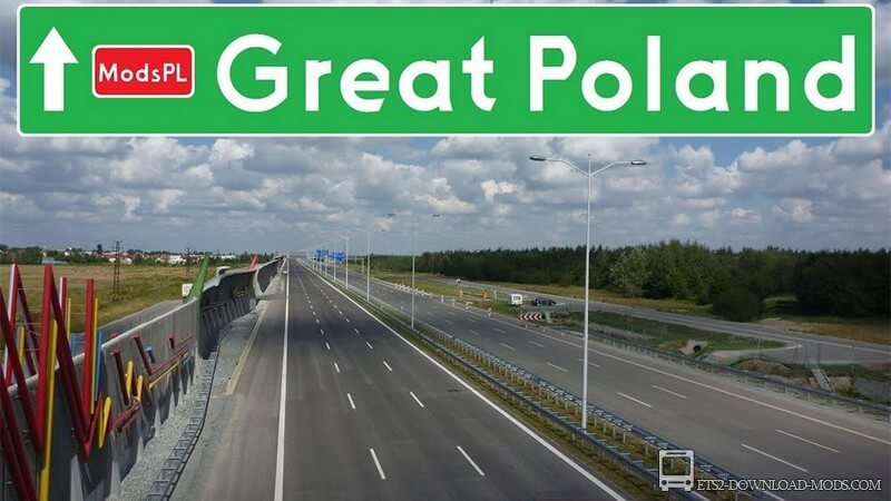 Карта Great Poland v.5.0 для Euro Truck Simulator 2 (карта Польши для ETS 2)