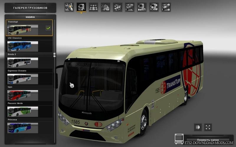 Проект EAA Bus 4.1.2 для Euro Truck Simulator 2