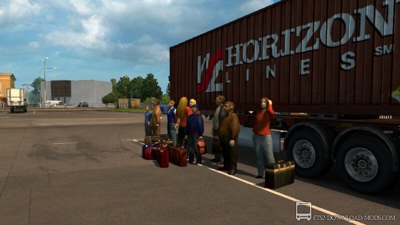 Мод на перевозку пассажиров для Euro Truck Simulator 2 (мод на пассажиров для ETS 2)
