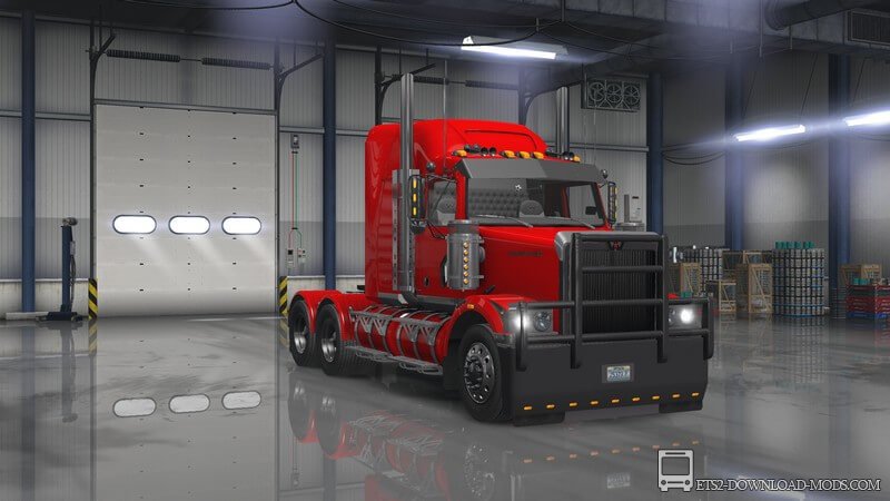 Американский тягач Western Star 4900 для Euro Truck Simulator 2 (грузовик для ETS 2)