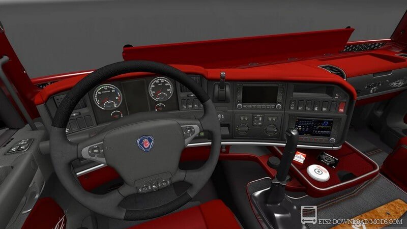 Грузовик Scania Schubert 2 для Euro Truck Simulator 2 (красочный тягач для ETS 2)