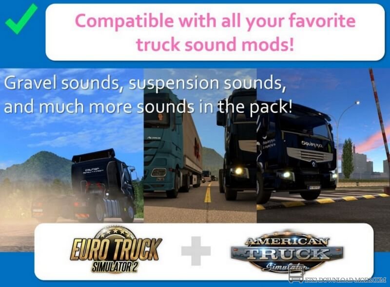 Пак звуков Sound Fixes Pack для Euro Truck Simulator 2