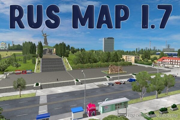 Карта RusMap v.1.7.5 для Euro Truck Simulator 2