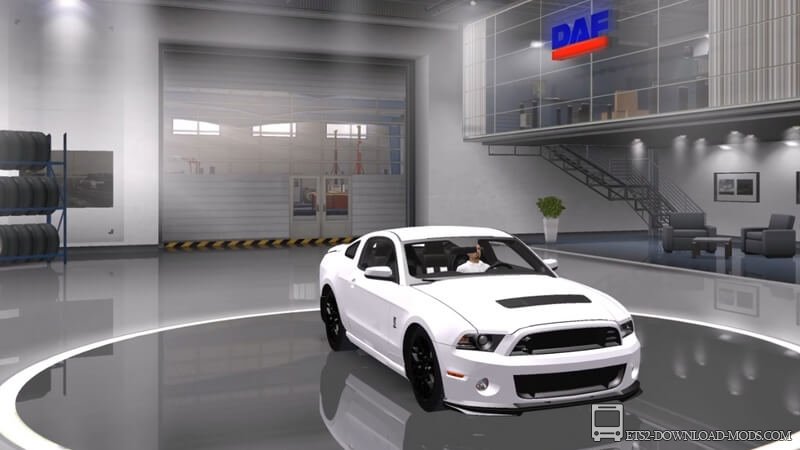 Автомобиль Ford Mustang Shelby GT500 Cobra v.2.0 для Euro Truck Simulator 2 (спортивная машина для ETS 2)