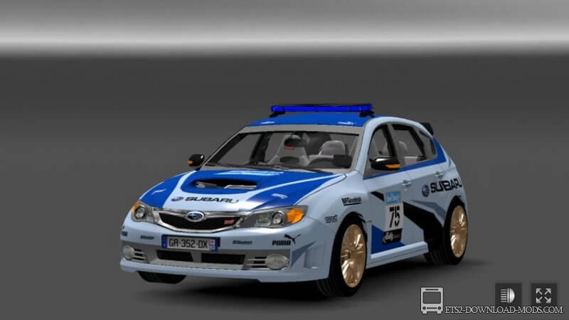 Автомобиль Subaru Impreza WRX v.2.1 для Euro Truck Simulator 2