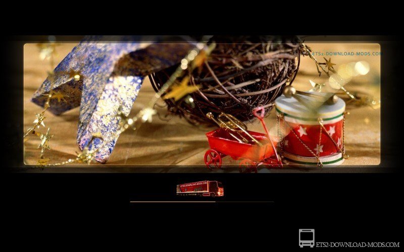 Новогодние и Рождественские экраны загрузки v.1.0 для Euro Truck Simulator 2 (праздничные экраны загрузки для ETS 2)