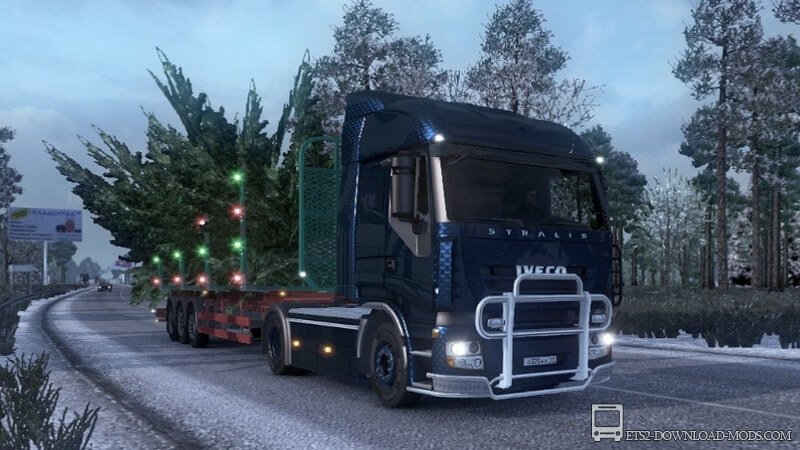 Новогодние прицепы для Euro Truck Simulator 2 (прицепы на Новый Год 2017 для ETS 2)
