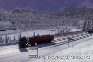 Мод Зимы Complete Winter Mod v3.0.1 для Euro Truck Simulator 2