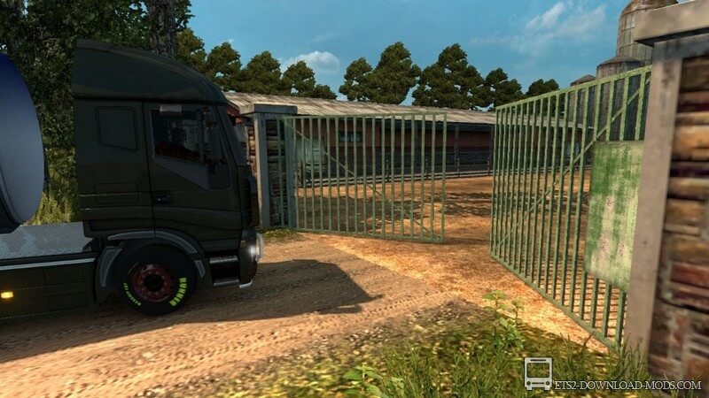 Анимированные ворота в компаниях v1.6 для Euro Truck Simulator 2