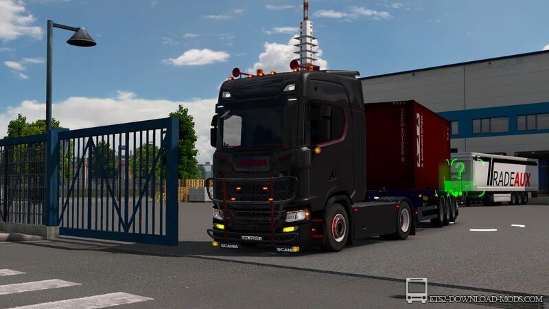 Анимированные ворота в компаниях v1.3 для Euro Truck Simulator 2 (Animated gates in companies v1.3 для ETS 2)