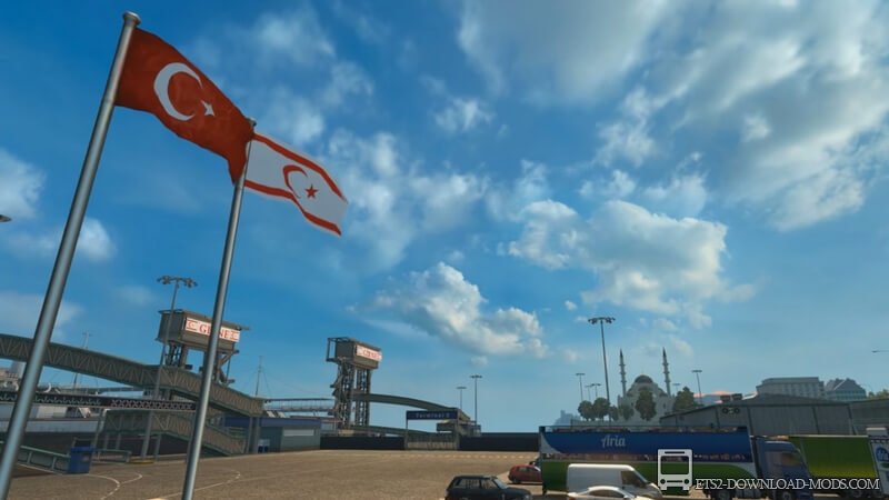 Карта EU Turkey Map v.1.4 от YKS Team для Euro Truck Simulator 2 (карта Турции, Грузии для ETS 2 1.26)