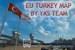 Карта EU Turkey Map v.1.4 от YKS Team для Euro Truck Simulator 2