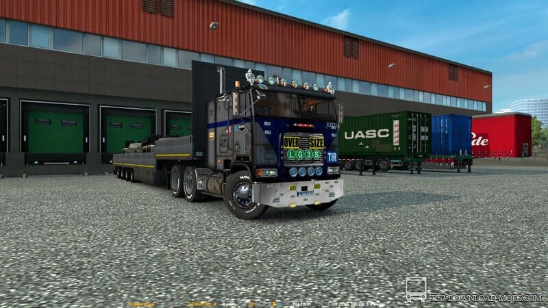 Грузовик Freightliner FLB для Euro Truck Simulator 2 (тягач Freightliner FLB для ETS 2 1.26)