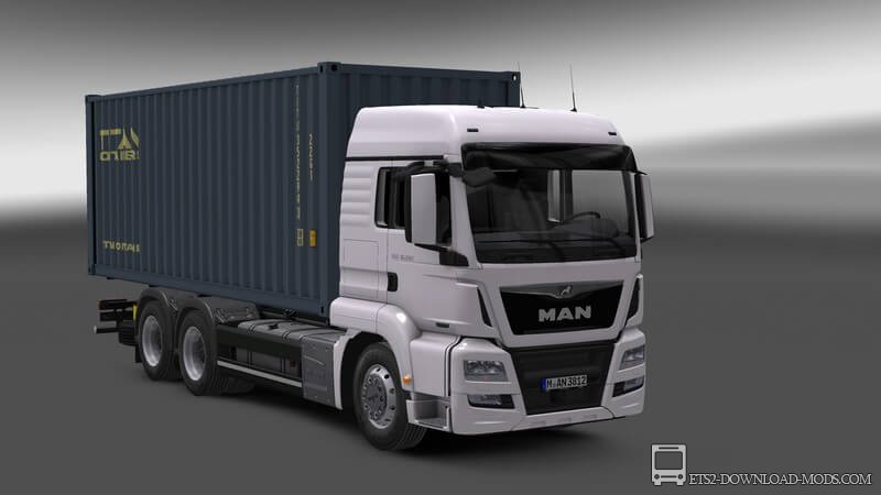 Грузовик MAN TGS-L v4.0 для Euro Truck Simulator 2 (тандем-тягач MAN TGS-L для ETS 2 1.26)