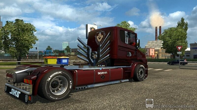 Грузовик Scania Illegal T для Euro Truck Simulator 2 (тягач для ETS 2 1.27)