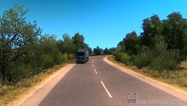 Улучшенная летняя окружающая среда - Summer Environment v2.4 для Euro Truck Simulator 2