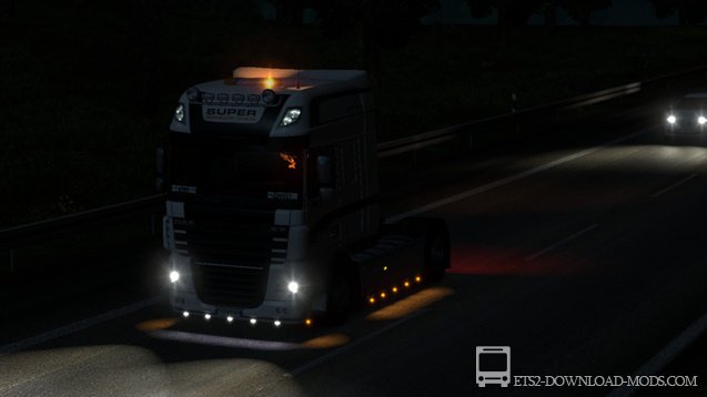 Мод на улучшенный свет транспорта v1.9 для Euro Truck Simulator 2