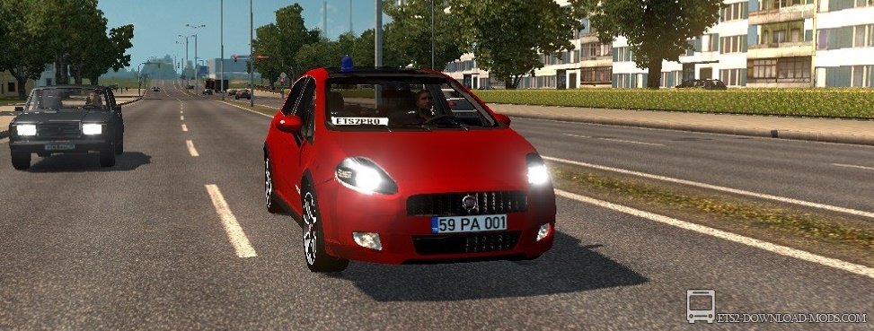 Автомобиль Fiat Grande Punto для Euro Truck Simulator 2