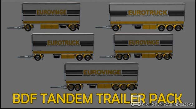 Тандем трейлеры Devil BDF для Euro Truck Simulator 2