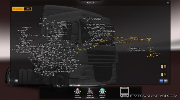 Карта "Великая степь" - Казахстан для Euro Truck Simulator 2