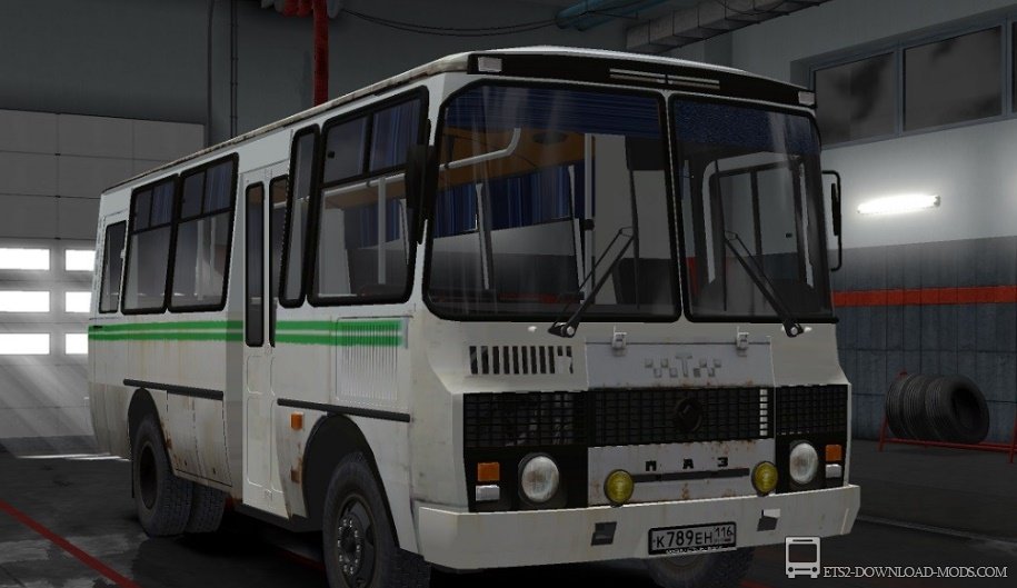 Автобус ПАЗ-3205 для Euro Truck Simulator 2