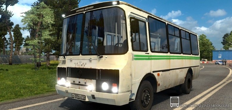 Автобус ПАЗ-3205 для Euro Truck Simulator 2