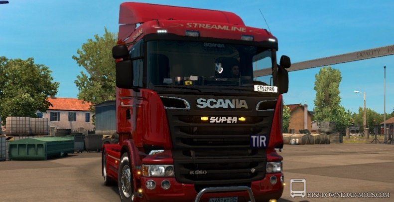 Грузовик с тюнингом Scania R Mega Mod для Euro Truck Simulator 2