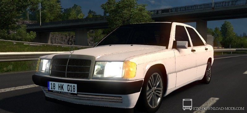 Авто Mercedes-Benz 190E для Euro Truck Simulator 2