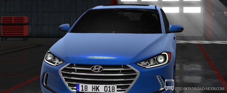 Спортивный автомобиль Hyundai Elantra для Euro Truck Simulator 2