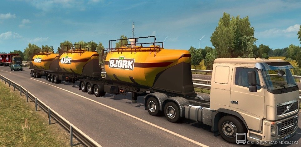 Пак двойных и тройных прицепов для Euro Truck Simulator 2