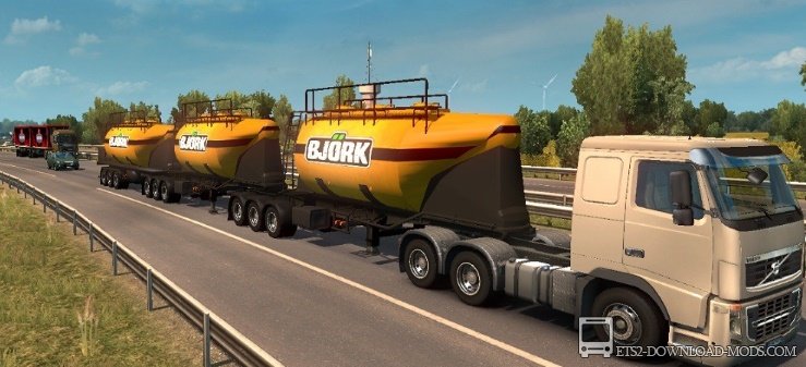 Пак двойных и тройных прицепов для Euro Truck Simulator 2