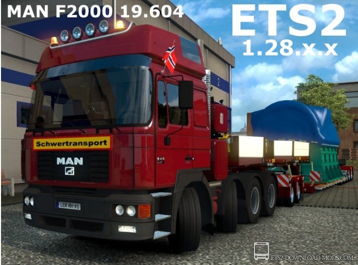 Грузовик MAN F2000 19.604 8x4 для ETS 2 1.28