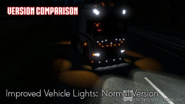 Улучшенный свет всего транспорта v2.3 для ETS 2 1.28
