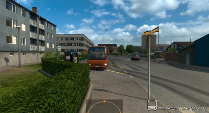 Автобусы на остановках v1.2 для ETS 2 1.28